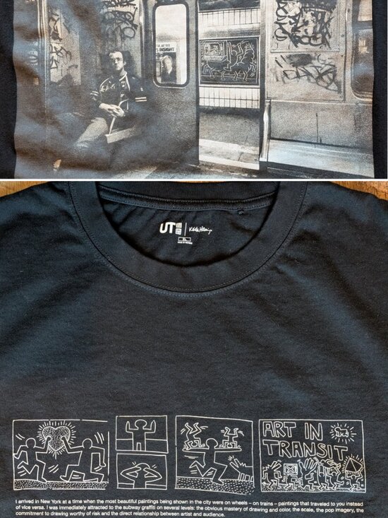 Uniqlo Other - Uniqlo x Keith Haring Subway Drawings Tee XL Black Cotton T-Shirt